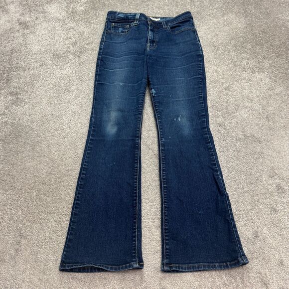 Levi's 725 High Rise Bootcut Denim Jeans Womens 29x30 Dark Wash Stretch Casual - Picture 1 of 16
